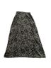 August Silk 100% Silk Floral Black White Silk Skirt Size S - photo 2