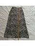 August Silk 100% Silk Floral Black White Silk Skirt Size S - photo 6