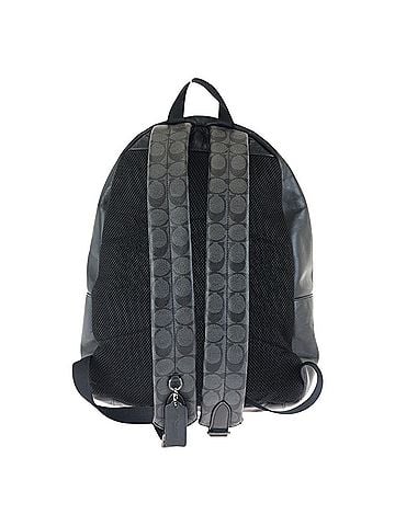 Coach COACH Signature Black Leather Backpack/Daypack (F72483) for Women (view 2)