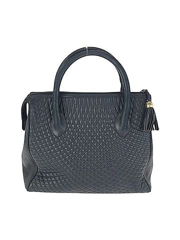 Bally BALLY Vintage Quilted Black Leather Handbag with Gold Hardware for Women (view 2)