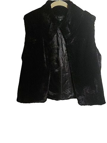 Talbots Cropped Faux Fur Vest Vest (view 1)