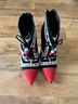 Sophia Webster Black White Red Ankle Boots Size EU 38 1/2 - photo 4