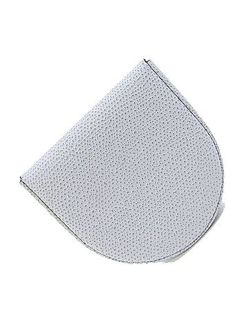 Valextra Valextra Wallet/Coin Case V0L89 Stone Gray Leather Coin Purse Compact Wallet Horseshoe Shape Women's (view 1)