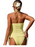 Shein Yellow Two Piece Swimsuit Size M - photo 2