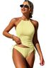 Shein Yellow Two Piece Swimsuit Size M - photo 1