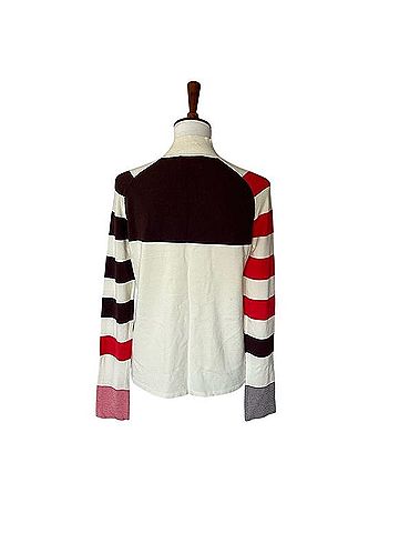sita murt Striped Sleeve Mock Neck Sweater Pullover Sweater (view 2)