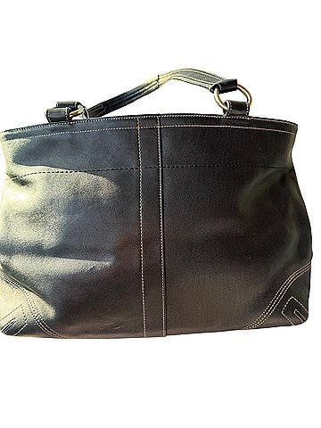 Coach vintage Coach Soho Leather Double Pocket Satchel Tote Leather Tote (view 2)
