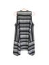 Sympli Stripes Black Gray White Vest Size 8 - photo 2