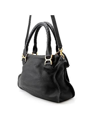 Chloé Chloé Chloe shoulder bag, Marcie calfskin, 2-way black, handbag. (view 2)