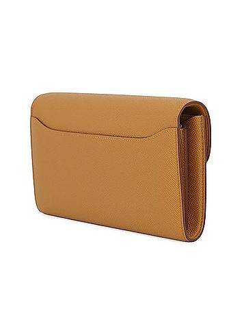 Hermès Hermes Constance To Go Long Wallet, Sesame, Lacquer Hardware, Epsom Leather, B Stamp, HERMES Shoulder WALLET (view 2)