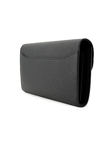 Hermès Hermes Constance To Go Long Wallet, Black Epsom Leather, G Stamp, HERMES Shoulder WALLET (view 2)