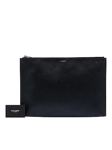 Saint Laurent Grain De Poudre Zip Document Holder (view 2)