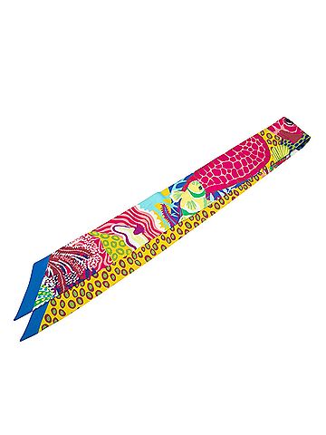 Hermès Under the Waves Twilly Silk Scarf (view 1)
