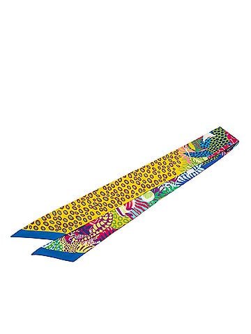 Hermès Under the Waves Twilly Silk Scarf (view 2)