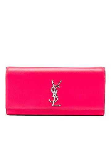 Saint Laurent Smooth Calfskin Monogram Cassandre Clutch (view 1)