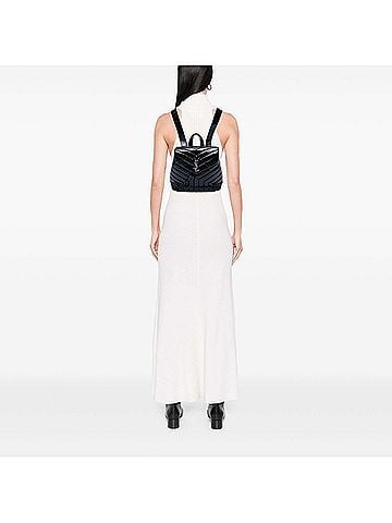 Saint Laurent Small Matelasse Patent Monogram LouLou Backpack (view 2)