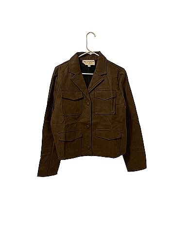 Promesa U.S.A. Put in the Work Vegan Leather Utility Jacket Faux Leather Jacket (view 1)