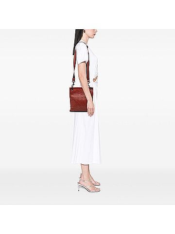Bottega Veneta Leather Intrecciato Crossbody (view 2)