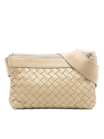 Bottega Veneta Nappa Intrecciato Double Zip Crossbody (view 1)