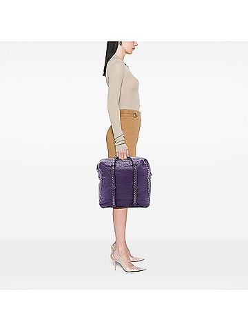 Bottega Veneta Intrecciato Trimmed Leather Handbag (view 2)