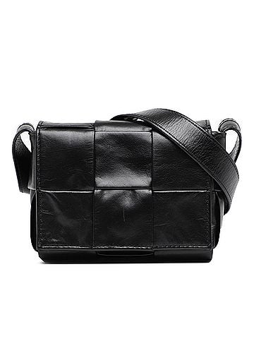 Bottega Veneta Candy Paper Calfskin Intrecciato Cassette Crossbody (view 1)