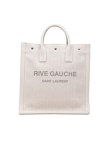 Saint Laurent Canvas Rive Gauche North South Tote (view 1)