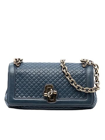 Bottega Veneta Quilted Leather Olimpia Knot Shoulder Bag (view 1)
