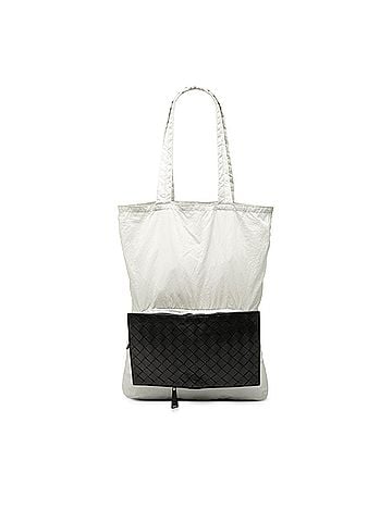 Bottega Veneta Intrecciato Trimmed Nylon Eco Tote (view 1)