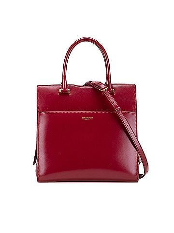 Saint Laurent Small Leather Uptown Satchel (view 1)