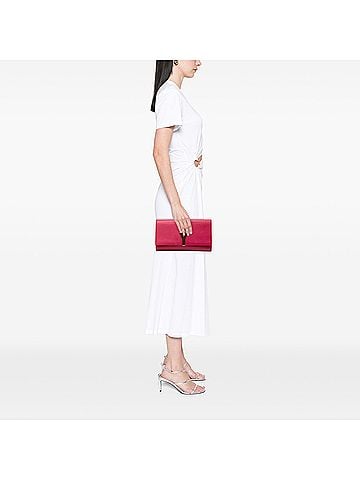 Saint Laurent Leather Chyc Ligne Clutch (view 2)