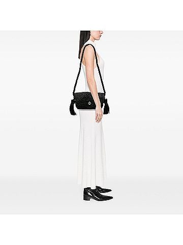 Bottega Veneta Lambskin Torchon Classic Tasseled Twisted Crossbody (view 2)