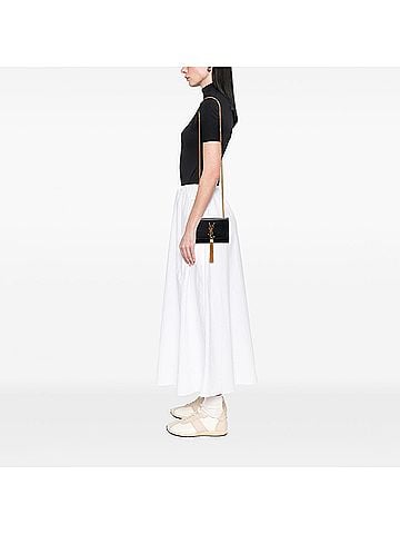 Saint Laurent Small Leather Monogram Kate Tassel Crossbody (view 2)