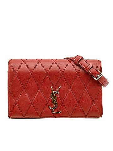 Saint Laurent Diamond Quilted Lambskin Angie Chain Bag (view 1)