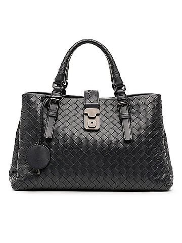 Bottega Veneta Small Nappa Intrecciato Roma Satchel (view 1)