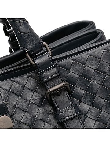 Bottega Veneta Small Nappa Intrecciato Roma Satchel (view 2)