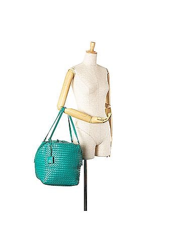 Bottega Veneta Nappa Intrecciato Cube Shoulder Bag (view 2)