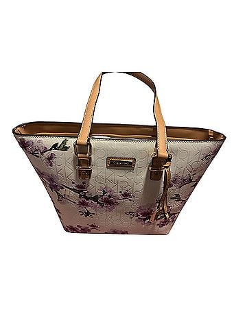 Calvin Klein Leather Tote (view 1)