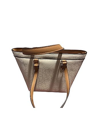 Calvin Klein Leather Tote (view 2)