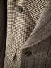 Avec Les Filles Houndstooth Stripes Gray Tan Brown Blazer Size XL - photo 3