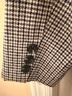 Avec Les Filles Houndstooth Stripes Gray Tan Brown Blazer Size XL - photo 4