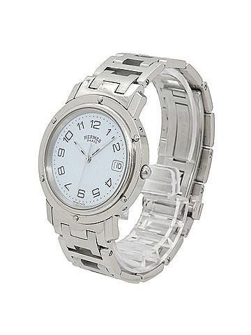 Hermès Hermes Clipper CL6 710 Men's Watch, Date Display, White Quartz Watch (view 2)