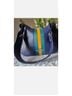 Coach Stripes Blue Green Gold Leather Hobo One size - photo 5