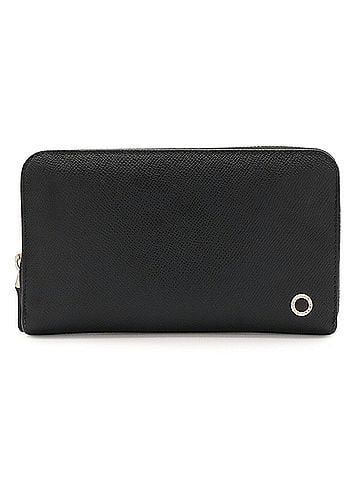 Bvlgari BVLGARI Bulgari Man Zip Wallet, Round Long Leather, Black, 288251 (view 1)