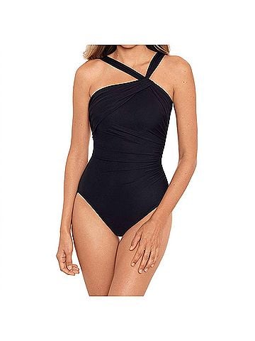Miraclesuit Europa Underwire One Piece Swimsuit in Black (view 2)
