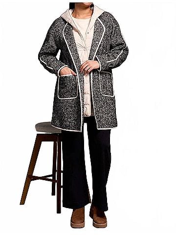 Tribal Lightweight Fooler Coat in Charcoal (view 2)