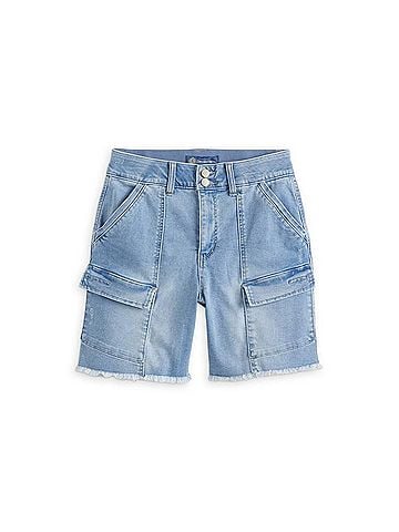 Democracy Ab Solution Skyrise Cargo Short in Light Blue (view 1)