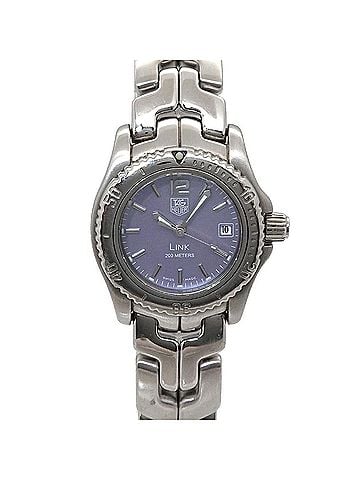 TAG Heuer TAG Heuer Link WT141G Women's Watch, Date Display, Blue Shell, Quartz Movement (view 1)
