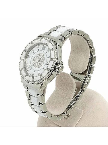TAG Heuer TAG Heuer Formula 1 WAH121D 10P Diamond Ladies Watch, Date, Bezel, White Ceramic Quartz Watch (view 1)