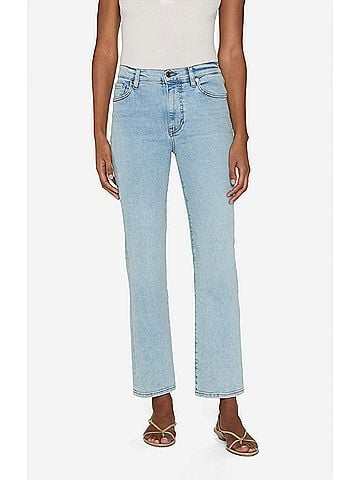 FRAME Le Sleek Straight Jeans in Tribute (view 2)