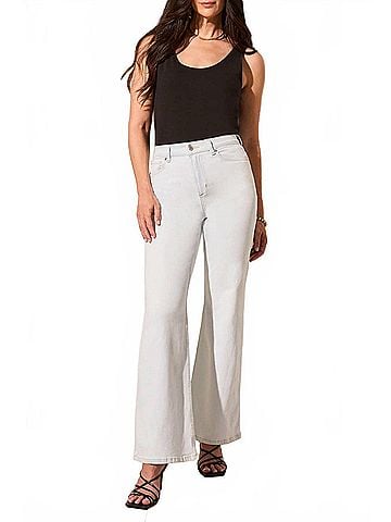 Tribal Threads Brook High Rise Hugging Jeans in Blue Dream (view 2)
